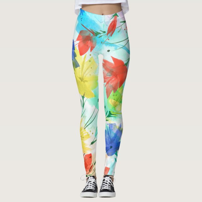 Legging Buquê Orquídeo de Peony Peony (Frente)