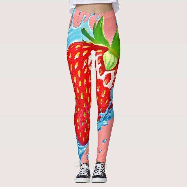 Legging Burst de Morango Fresco (Frente)