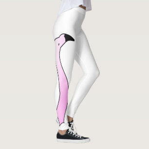 Legging Cabeça Flamingo e Pescoço Pretensos