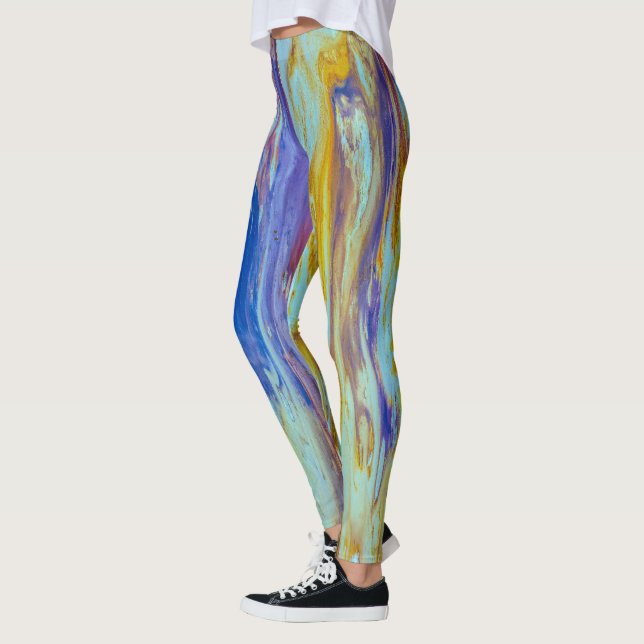 Legging Cabos de Piscina de Lava Yellowstone (Esquerda)