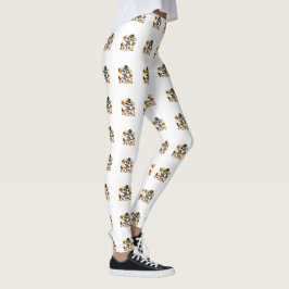 Legging Cabra Esqueleto Assustadoramente Fofa com Cartola 