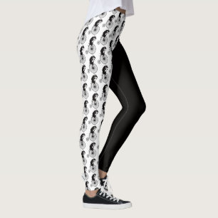 Legging Cabra que monta uma bicicleta