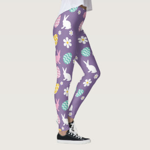 Legging Caçada De Ovo De Primavera Da Páscoa De Coelhinho 