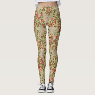Legging Cacatua de Walter Crane Romã Vermelha Arte