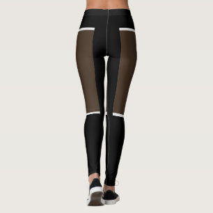 Legging Cacau e leggens pretas