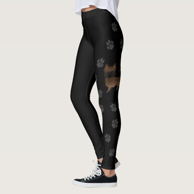 Legging Cachorro de desenho animado Chihuahua com pelo lon (Esquerda)