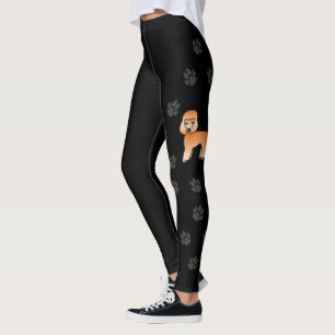 Legging Cachorro De Poodle De Brinquedo Apricot Com Patas