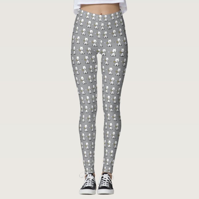 Legging Cachorro de Westie KiniArt (Frente)