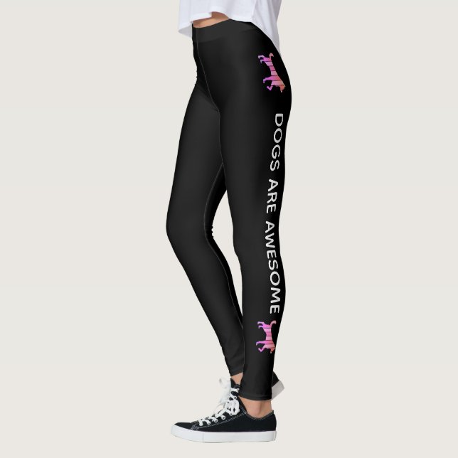 Legging Cachorro - Pop de animal de estimação, Abstrato de (Esquerda)