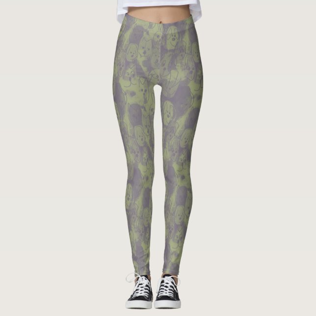 Legging cachorros doodle (Frente)