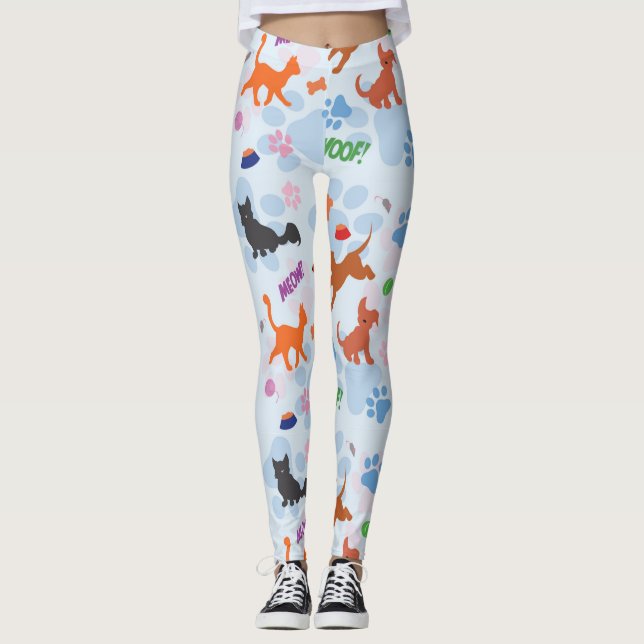 Legging Cachorros e Gatinhos (Frente)