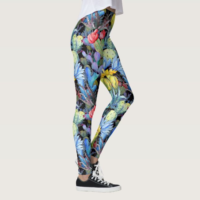 Legging Cactus e Succults Vibram a Aquarela Sudoeste (Direita)