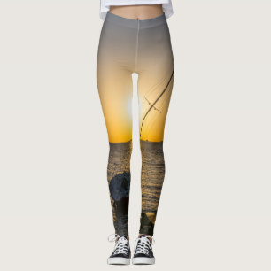 Legging Cadeias de veleiro sunset no Golfo de Breeze