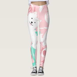 Legging Cães Brancos E Bonitos