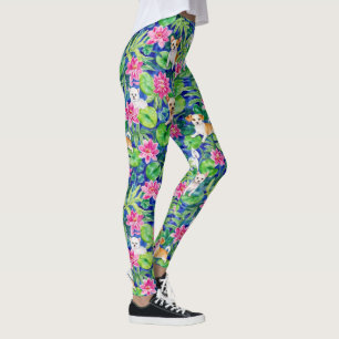 Legging Cães Tropicais Coloridos