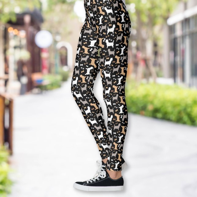 Legging Cairn Terrier Dog Pattern Carin Terriers (Cairn Terriers Dog Breed Pattern Leggings)
