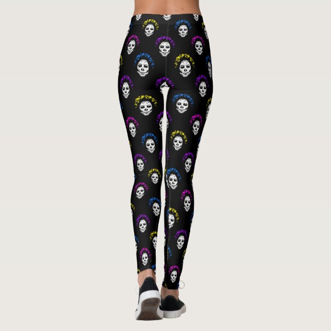Legging Calavera Skulls Estilo de Pop (Verso)