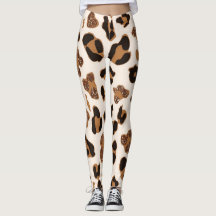 Calça de ioga de impressão leopardo