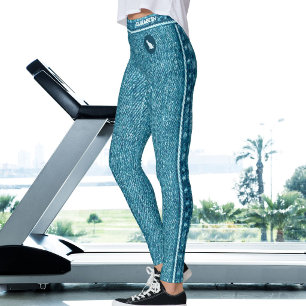 Legging Calça Jeans Azul Falso Personalizada Amigos do Gat