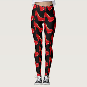 Legging calçados de salto alto Na moda