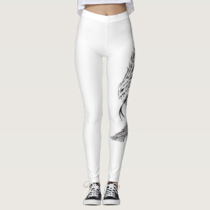 Legging Calças da ioga com motivo do dragão