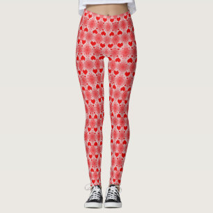 Legging Calças da ioga do amor do dia dos namorados