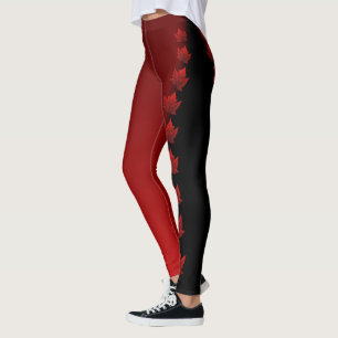 Legging Calças da lembrança de Canadá das caneleiras de
