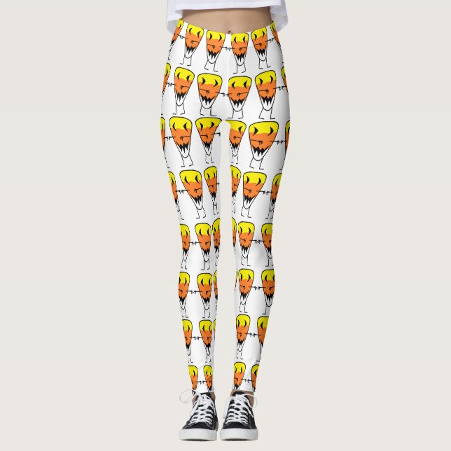 Legging Calças De Calça De Zumbi De Milho De Candy (Frente)