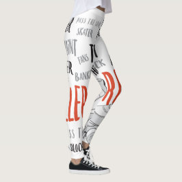 Legging Calças de Derby do rolo