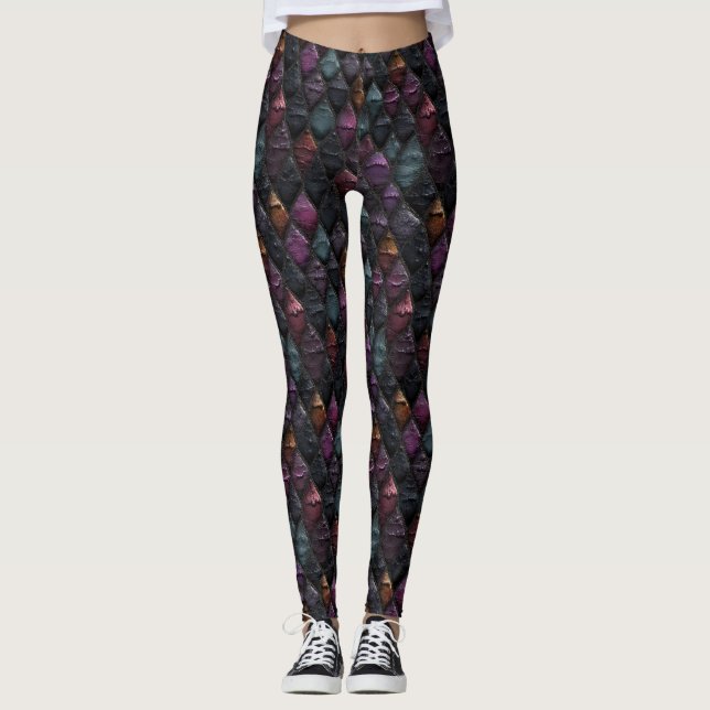 Legging Calças de Ginásio Tema de Impressão Animal para Da (Frente)