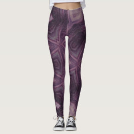 Legging Calças de ioga com pernas roxas