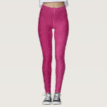 Legging Calças De Ioga De Textura De Couro Rosa<br><div class="desc">Calças De Ioga De Textura De Couro Rosa</div>