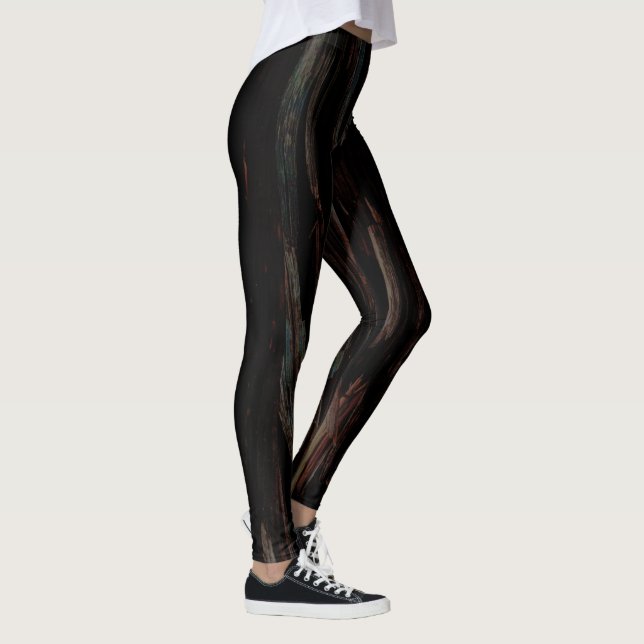 Legging Calças de madeira Bark da árvore vermelha 2 (Direita)