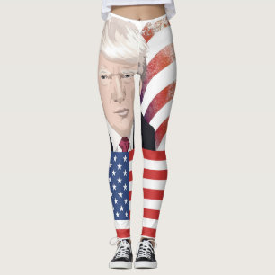 LEGGING CALÇAS DE TRUMP DE YOGA PATRIÓTICA