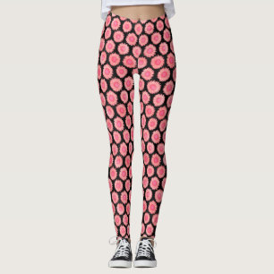 Legging Calças de Yoga com Estampa de Girassol Surrealista