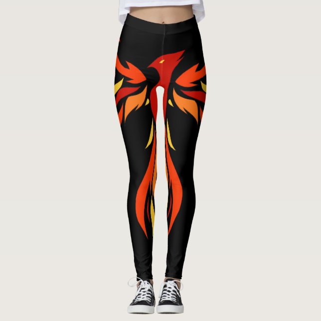 Legging Calças justas da força de Phoenix (Frente)