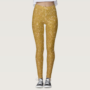 Legging Calças justas Sparkly impressas brilho das