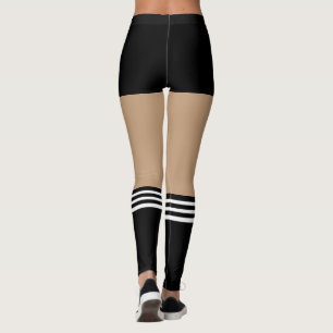 Legging Calções pretas novidades com meias de árbitro n