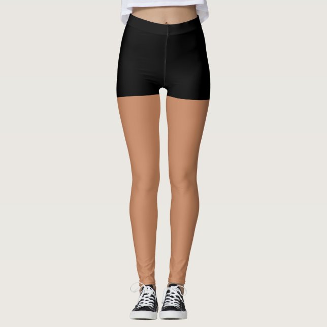 Legging Calções Pretos (Frente)