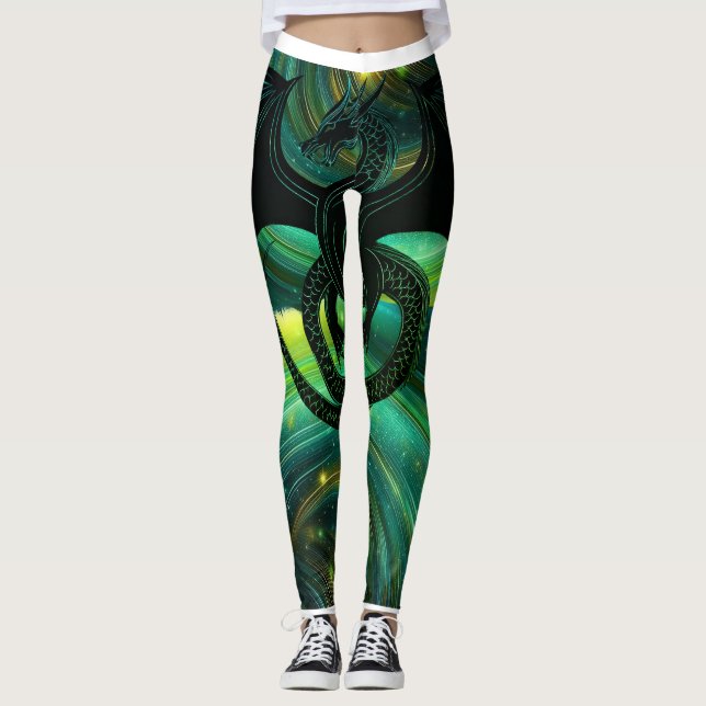 Legging Caleça do Dragão Esmeralda (Frente)