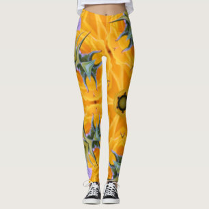 Legging Caleidoscópio Amarelo de girassol