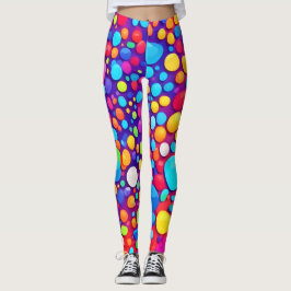 Legging Caleidoscópio de Abstrato vibrante