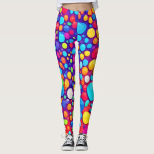 Legging Caleidoscópio de Abstrato vibrante