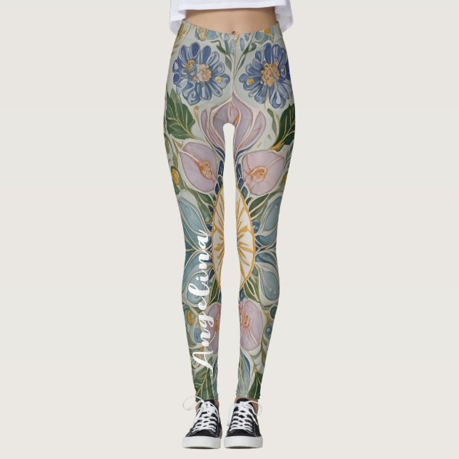 Legging Caleidoscópio Floral Personalizado (Frente)