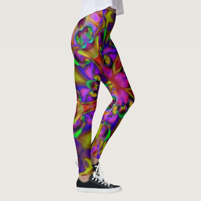 Legging Caleidoscópio Fractal - Apofólise II + as suas ide (Direita)