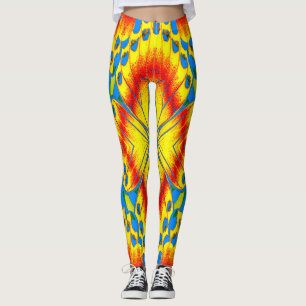 Legging Caleidoscópio Radioso de Flor Tropical