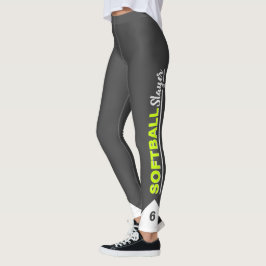 Legging Camada de Softball Personalizada