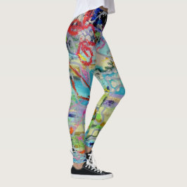 Legging Camadas Quentes pela Sangria da Arte de Lydia