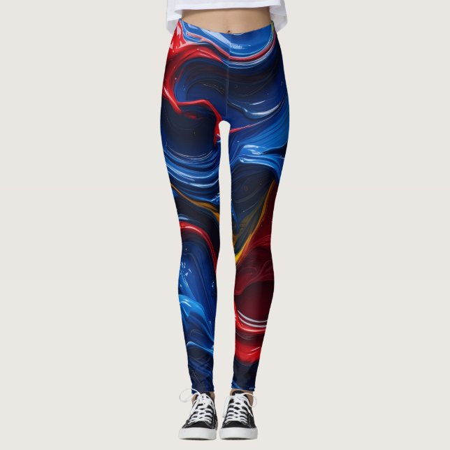 Legging Camadas Sobre Camadas De Tinta (Frente)
