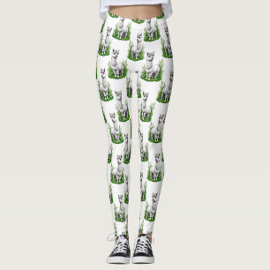 Legging Camel llama Alpaca Pattern Design